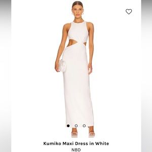 Kumiko Maxi Dress NBD White Medium